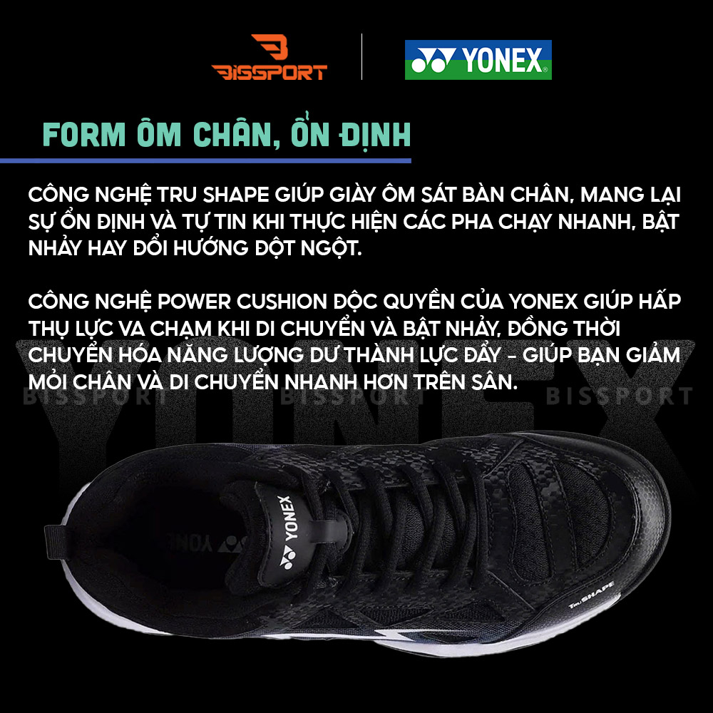  Giày Cầu Lông Dominant 6 Đen Chính Hãng - Bền Bỉ - Nhẹ - Cứng Cáp - Êm, Bám Sàn, Chống Chấn Thương